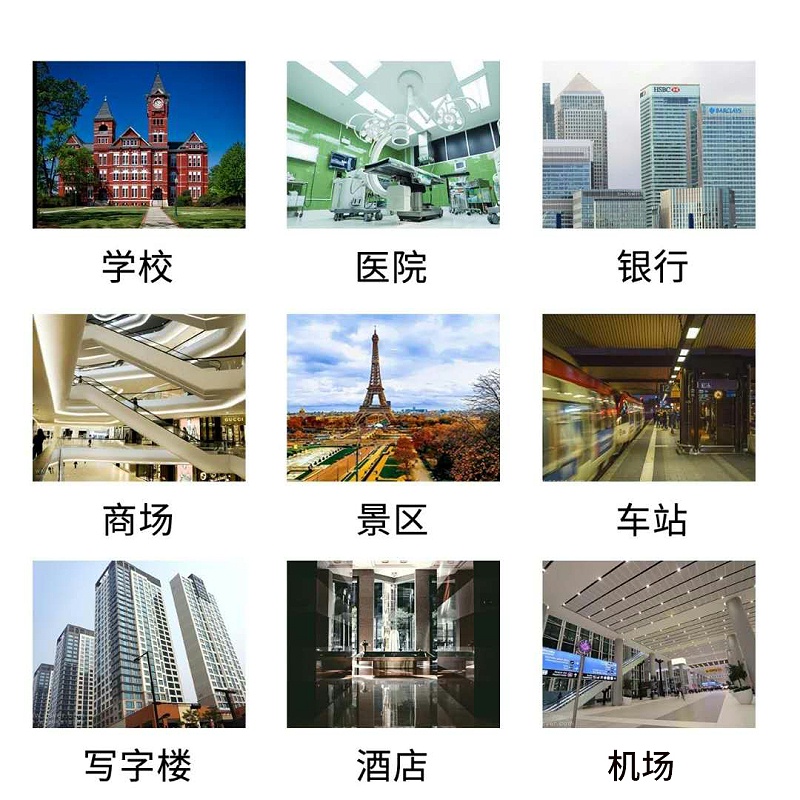人臉識別測溫一體機(jī)廣泛應(yīng)用學(xué)校、醫(yī)院、銀行、商場、景區(qū)、車站、寫字樓、酒店、機(jī)場、小區(qū)、網(wǎng)吧等